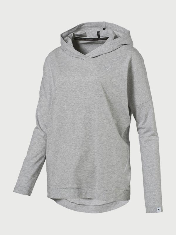 Mikina Puma ESS Hooded Cover Up W Šedá