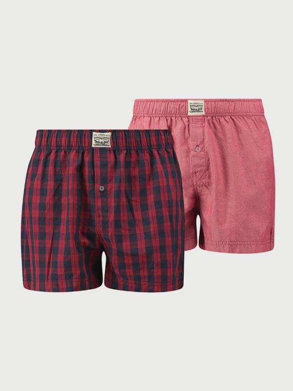 Trenýrky LEVI'S 300Ls Plaid Woven Boxer 2 Pack Barevná