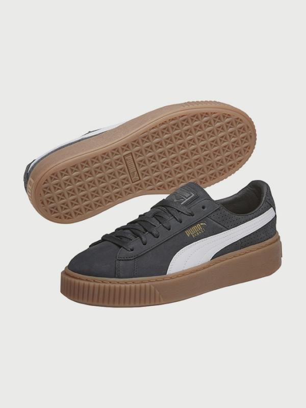 Boty Puma Basket Platform Perf GUM Černá