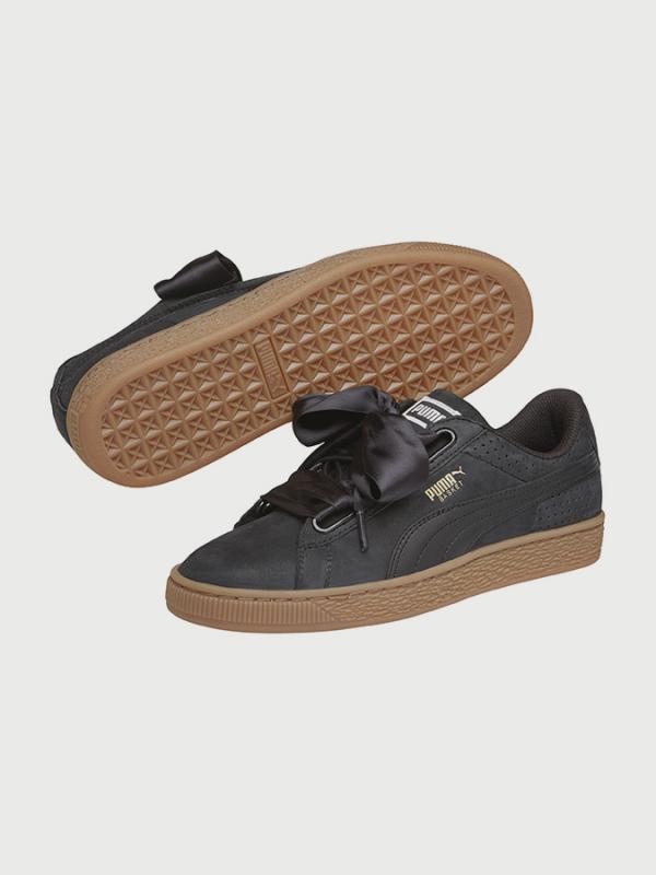 Boty Puma Basket Heart Perf GUM Černá
