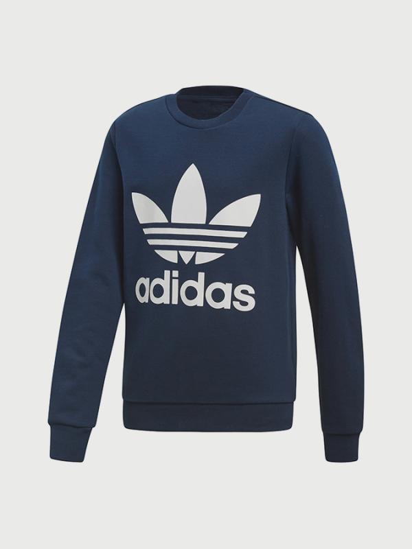 Mikina adidas Originals J Trf Crew Modrá