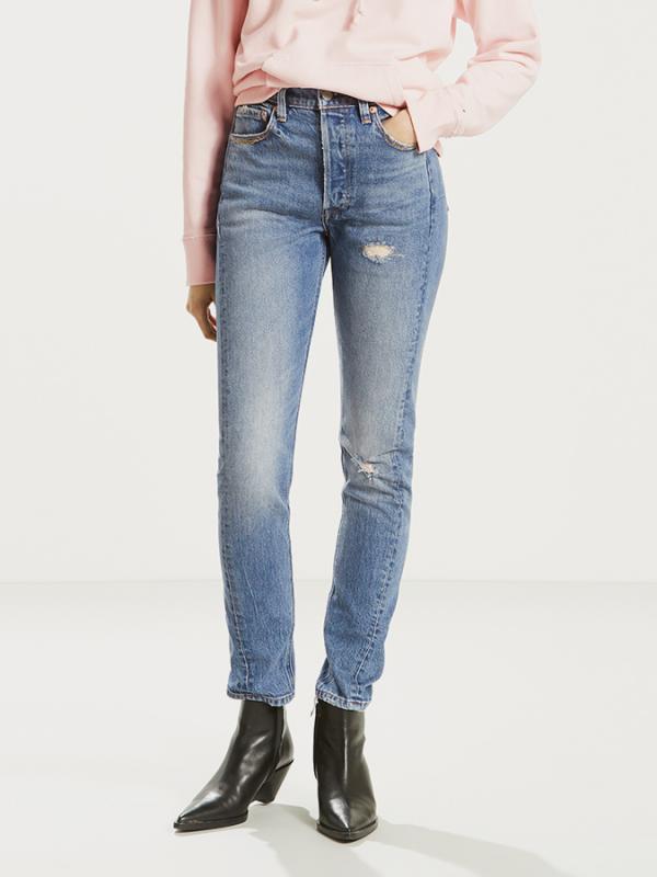Džíny LEVI'S 501 Skinny Altered Moody Blues Modrá
