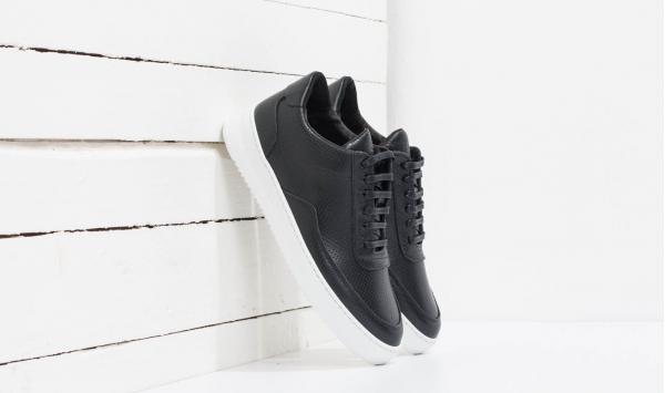 Filling Pieces Low Mondo Ripple Nappa Perforated Black