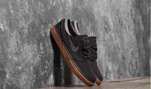 Nike Zoom Stefan Janoski Canvas Black/ Anthracite- Gum Medium Brown