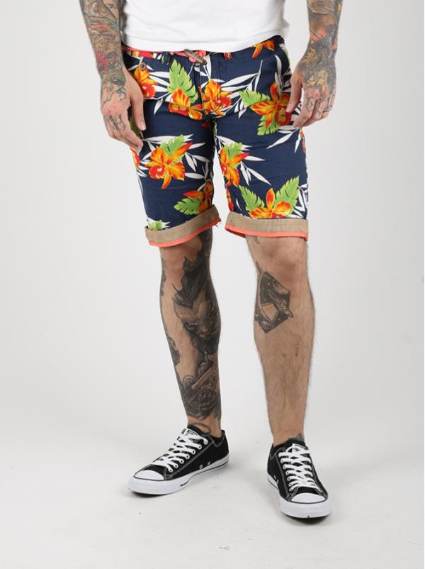 Kraťasy Alcott PRINTED BERMUDA WITH BELT Barevná
