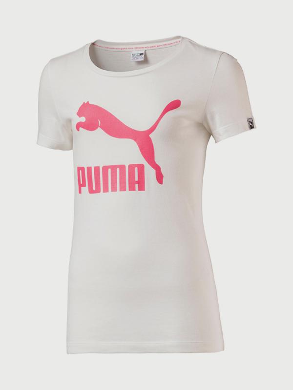 Tričko Puma Classic Logo Tee Marshmallow Barevná