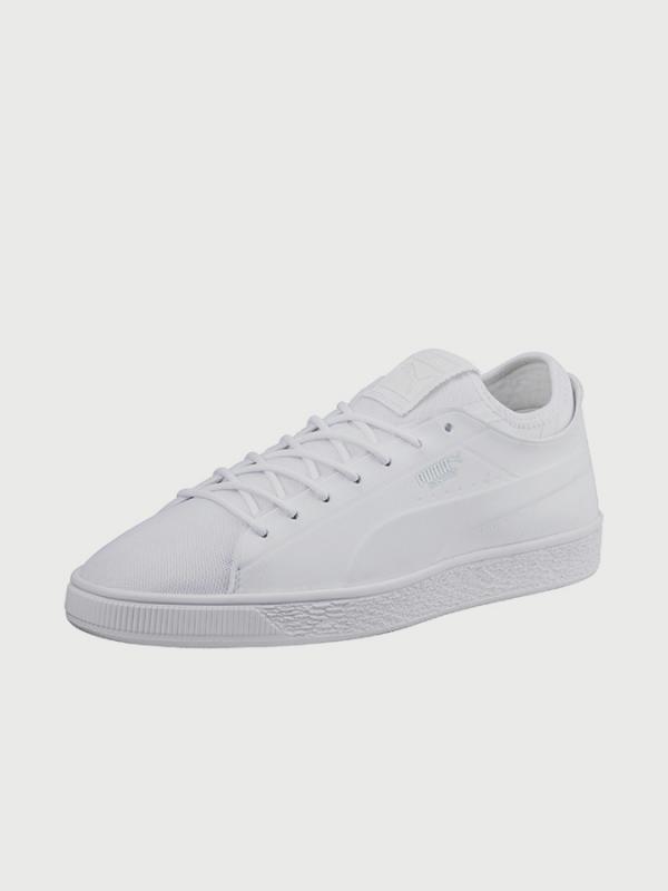 Boty Puma Basket Classic Sock Lo Bílá