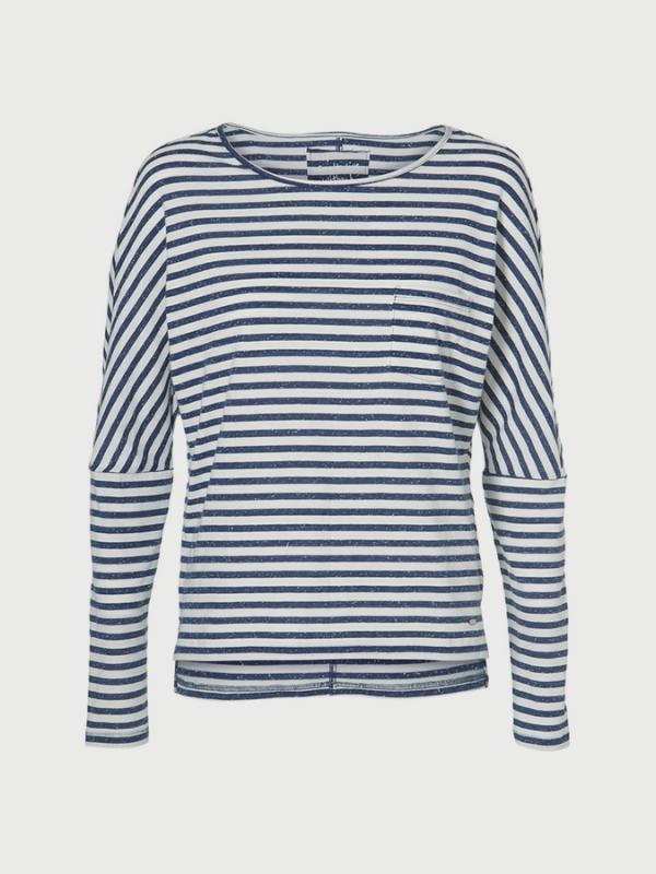 Tričko O´Neill Lw Essentials Striped Top Modrá