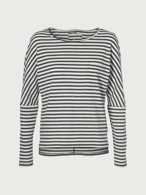 Tričko O´Neill Lw Essentials Striped Top Černá