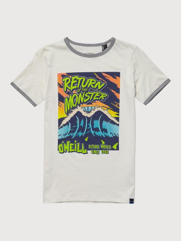 Tričko O´Neill Lb Surf Monster S/Slv T-Shirt Bílá