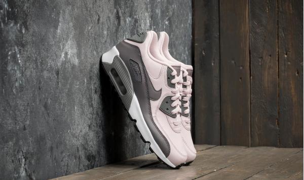 Nike Air Max 90 Leather (GS) Barely Rose/ Gunsmoke-White