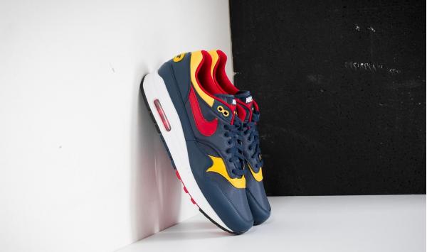 Nike Air Max 1 Premium Navy/ Gym Red-Vivid Sulfur