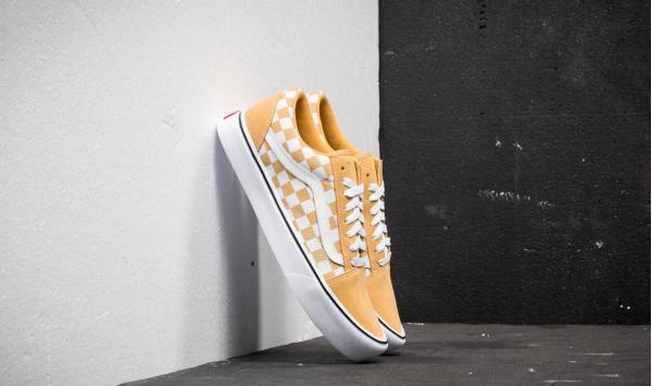 Vans Old Skool Lite (Suede Canvas) Ochre/ True White
