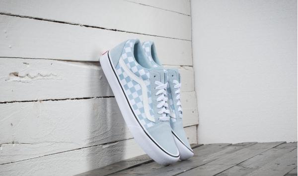 Vans Old Skool Lite (Suede/ Canvas) Baby Blue/ True White
