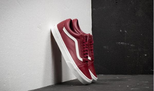 Vans Old Skool (Leather) Cabernet/ Blanc De Blanc