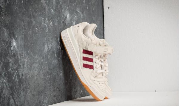 adidas Forum Low Chalk White/ Collegiate Burgundy/ Gum 1