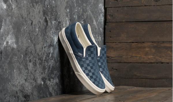 Vans Classic Slip-On (Checker Emboss) Vintage Indigo
