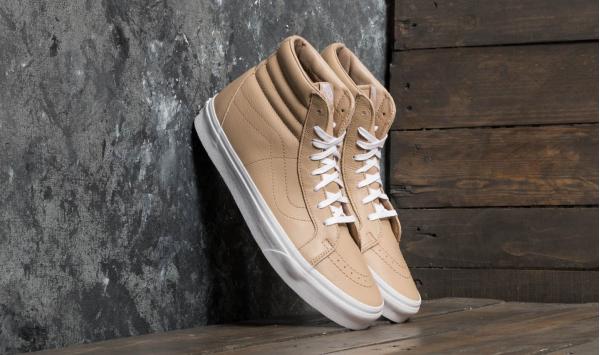 Vans SK8-Hi Reissue (Leather) Sesame/ True White