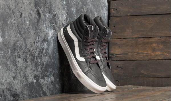Vans Sk8-Hi Reissue (Leather) Asphalt/ Blanc De Blanc