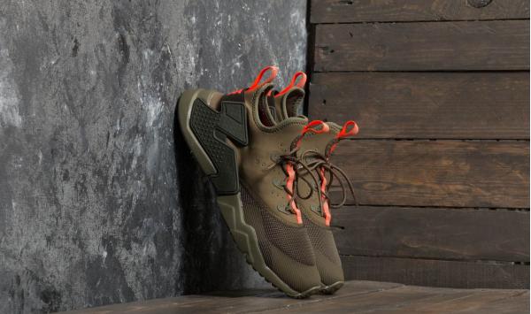 Nike Huarache Drift (GS) Medium Olive/ Total Crimson