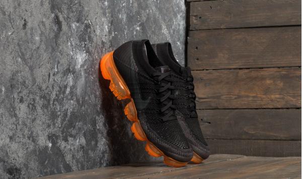 Nike Air Vapormax Flyknit Black Pop Anthracite/ Black/ Rush Orange