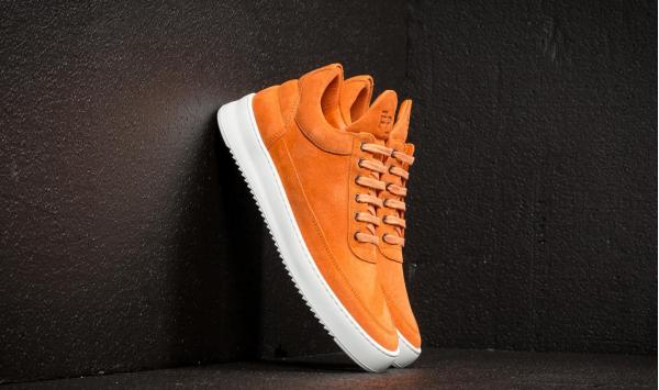 Filling Pieces Low Top Ripple Lane Suede Orange