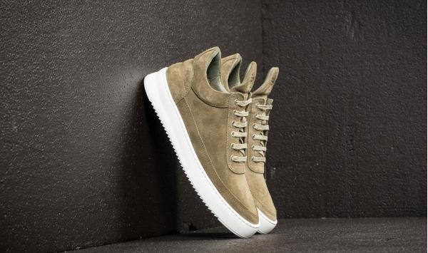Filling Pieces Low Top Ripple Lane Suede Green