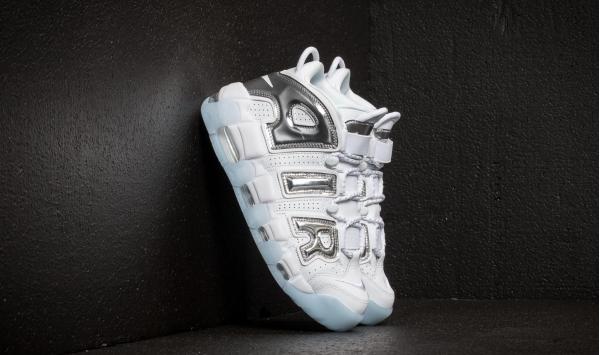 Nike W Air More Uptempo White/ Chrome-Blue Tint