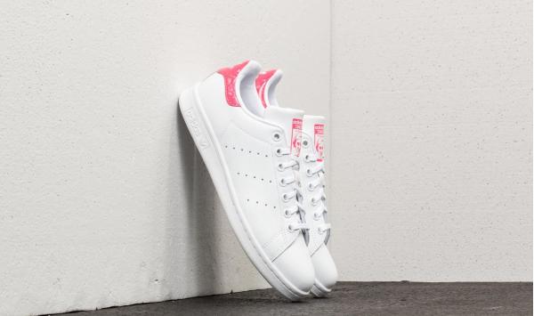adidas Stan Smith J Ftw White/ Ftw White/ Real Pink