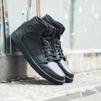 Air Jordan 1 Mid Black/Black-Black