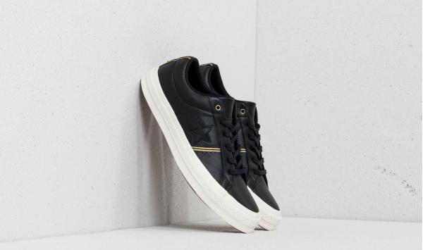 Converse One Star OX Black/ Gold/ Egret