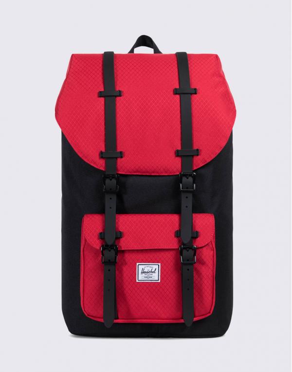 Herschel Supply Little America Black / Scarlet