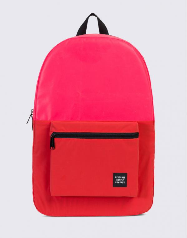 Herschel Supply Packable Daypack Neon Pink Reflective / Red Reflective