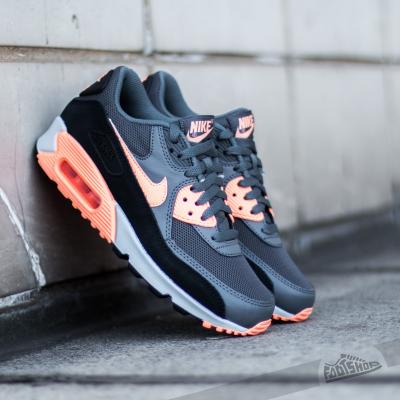 Nike Wmns Air Max 90 Essential Dark Grey/ Sunset Glow- Black- Platinum