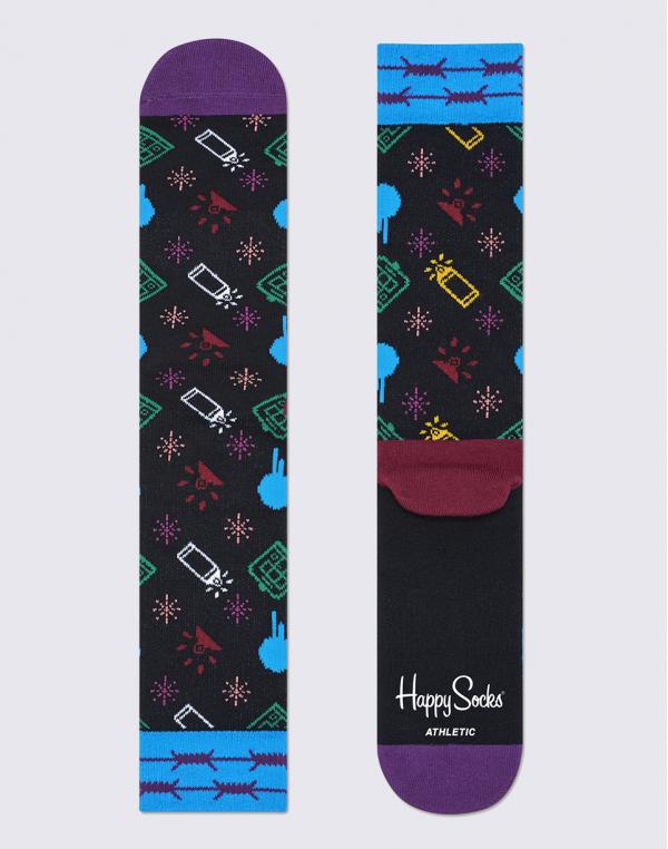 Happy Socks Athletic Montana Spray ATMON27-9000 36-40