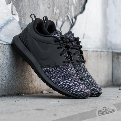 Nike Roshe NM Flyknit Premium Black/ Black- Dark Grey- White