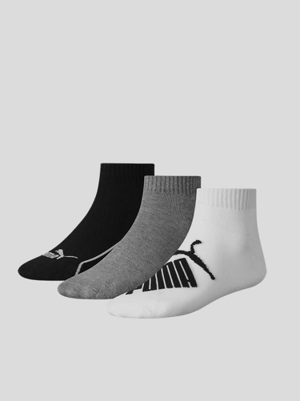Ponožky Puma Graphic Quarter 3 Pack Bílá