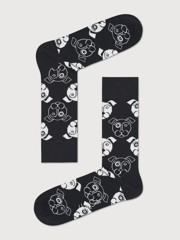 Ponožky Happy Socks DOG01-9000 Černá