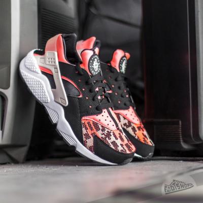 Nike Air Huarache Run PA Black/ Light Bone- Hot Lava- White