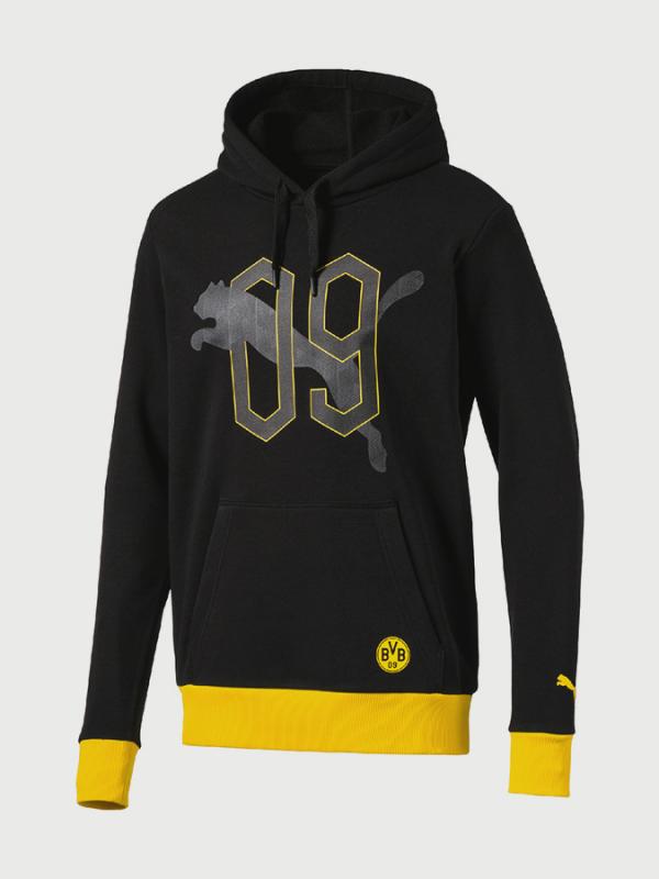 Mikina Puma BVB Fan Hoody Černá