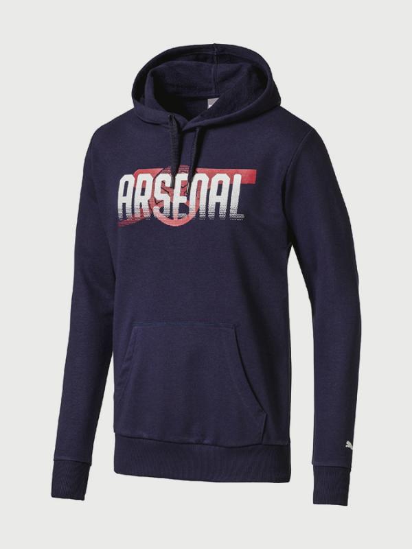 Mikina Puma Arsenal FC Fan CANNON Hoody Modrá