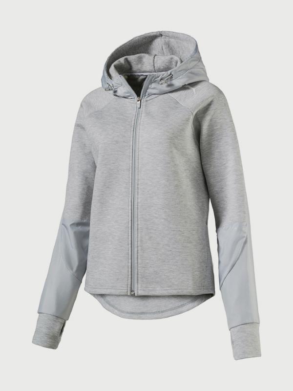Bunda Puma EVOSTRIPE FZ Jacket Šedá