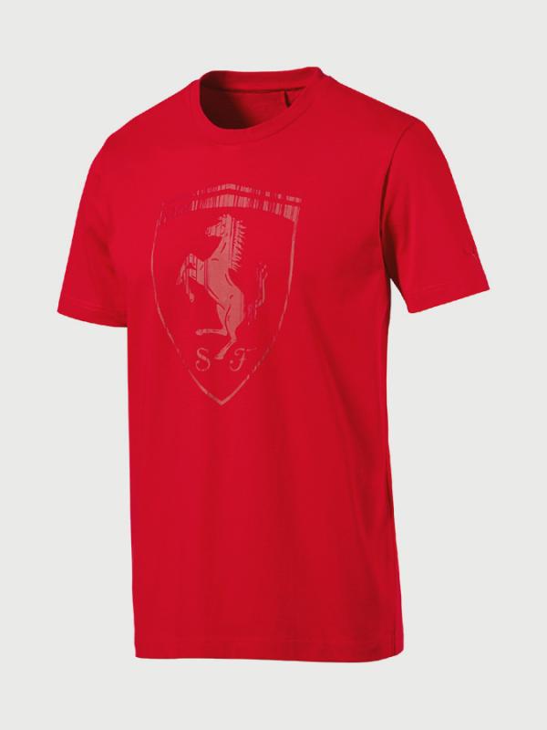Tričko Puma Ferrari Big Shield Tee Červená