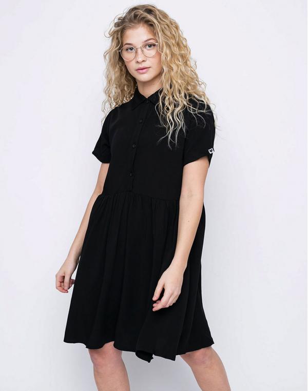 Šaty Lazy Oaf Black Shirt Dress Black