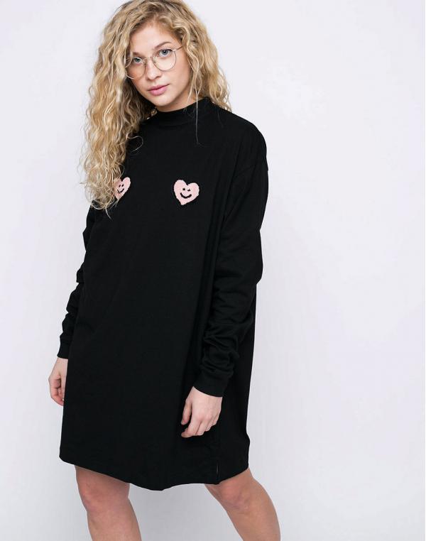 Lazy Oaf Double Heart Black S