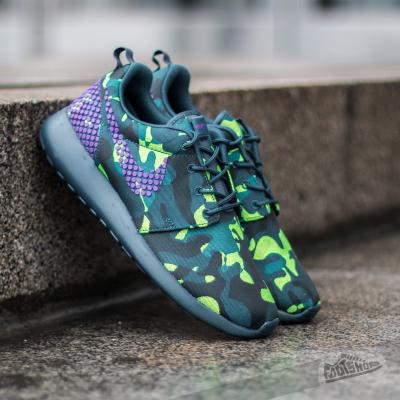 Wmns Nike Roshe One Premium Plus Mid Teal/ Vivid Purple-Teal-Radiant Emerald