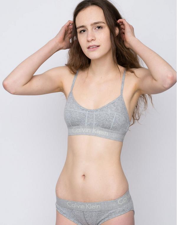 Calvin Klein Unlined Bralette Grey Heather S