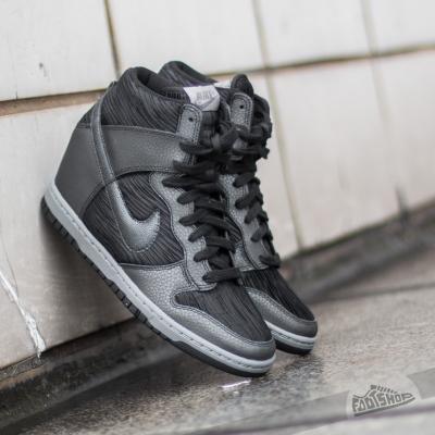 Nike Wmns Dunk Sky Hi Black/ Metallic Hematite- Black- Cool Grey