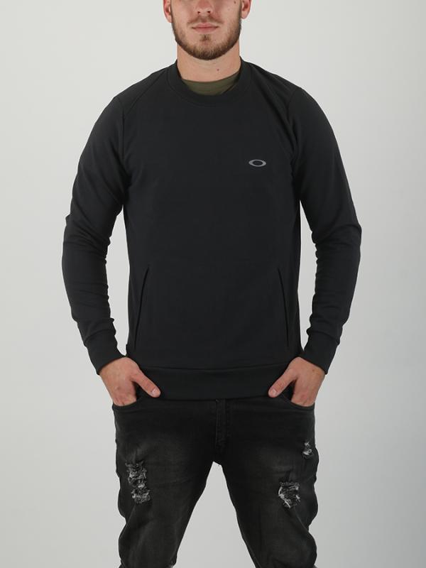 Mikina Oakley Link Crew Fleece Blackout Černá