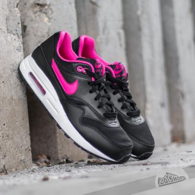 Nike Air Max 1 (GS) Black/ Vivid Pink- White